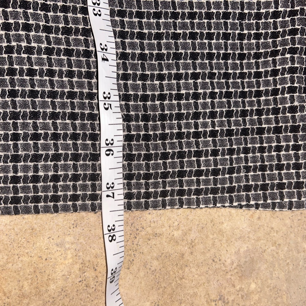 Boden dress - black/gray print wool sleeveless sheath, fully lined - Picture 9 of 9